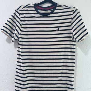 KANGOL Striped Black and White Men's Shirt